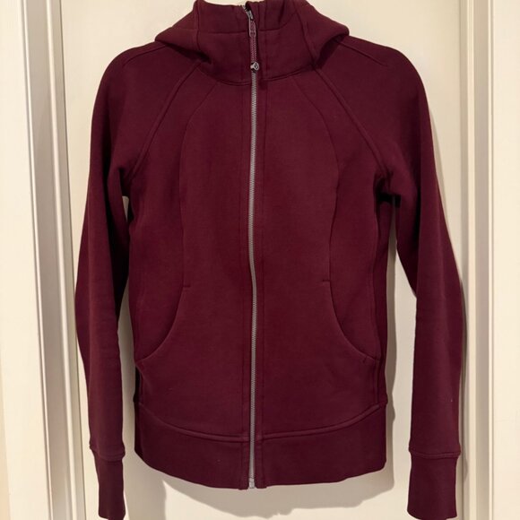 Lululemon Maroon Zip Hoodie & Pants - Picture 9 of 10